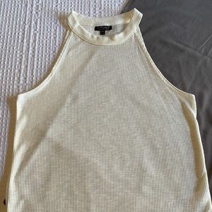 Top shop white high neck halter top